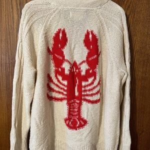 Anthropologie lobster sweater L